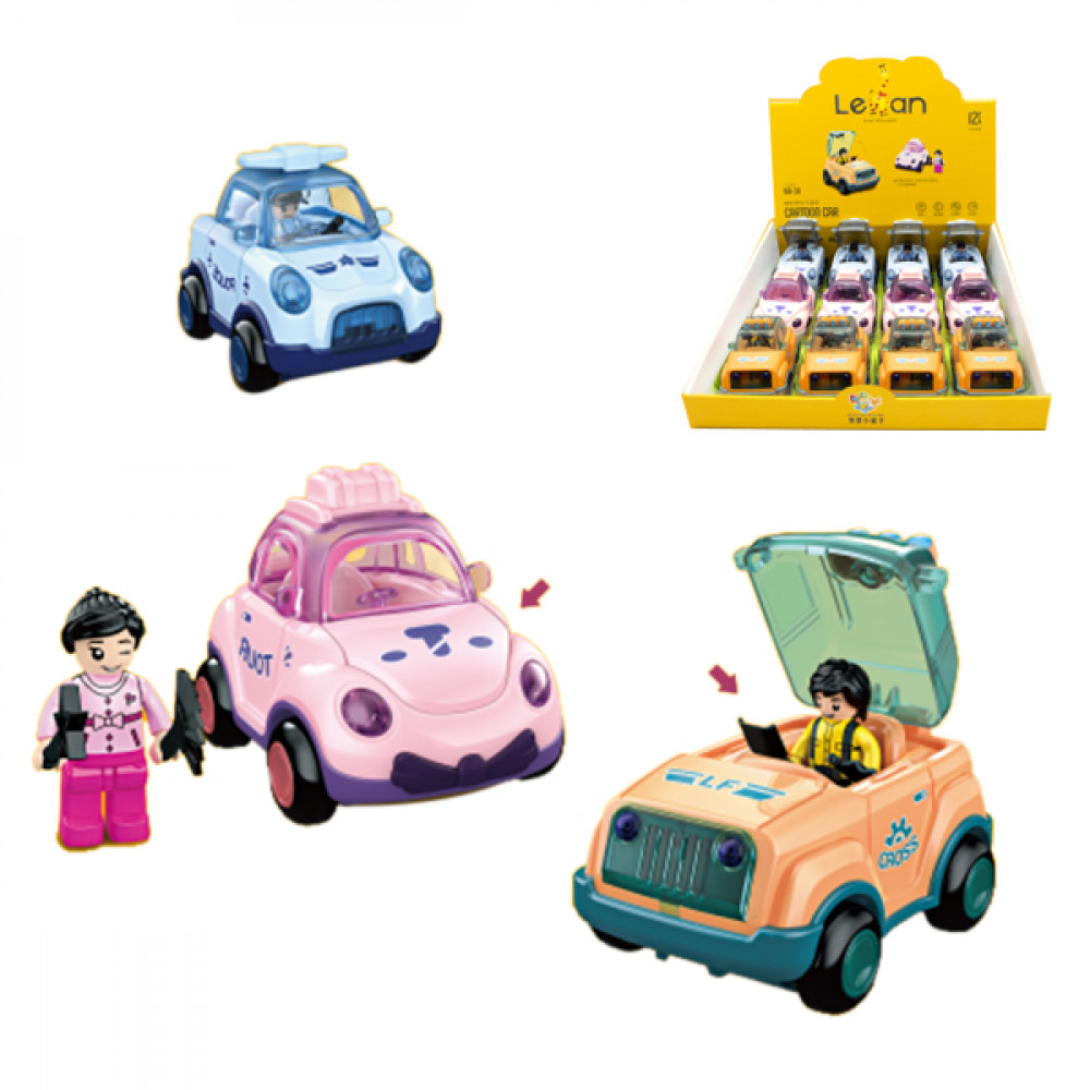 Խաղալիք մեքենա 12հ-ոց տուփով 3-ձև մուլտիկացված, իներցիոն