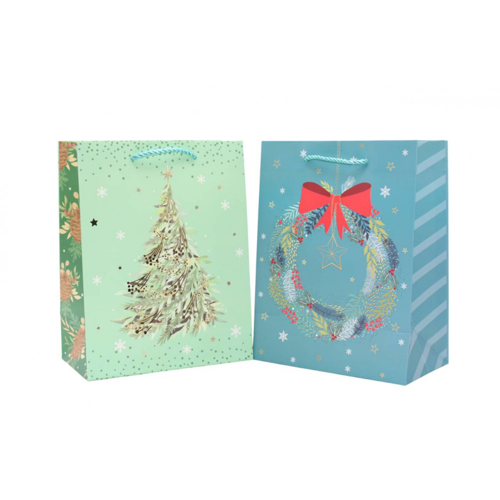 Թղթե նվերի տոպրակ 12հ-ոց 4ձև 4-գույն 18*10*23սմ