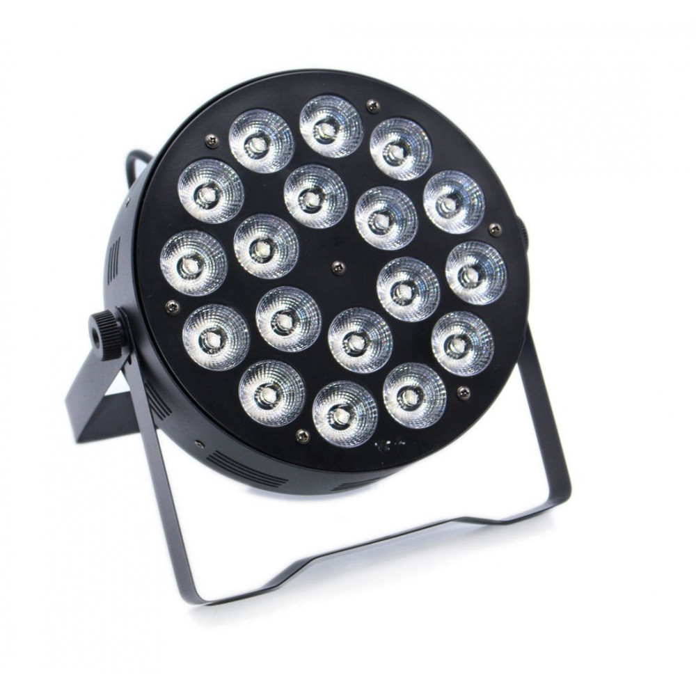 Բեմային առաստաղային լույս 18LED*8W լամպերով, գերբարակ թիթեղ + DMX