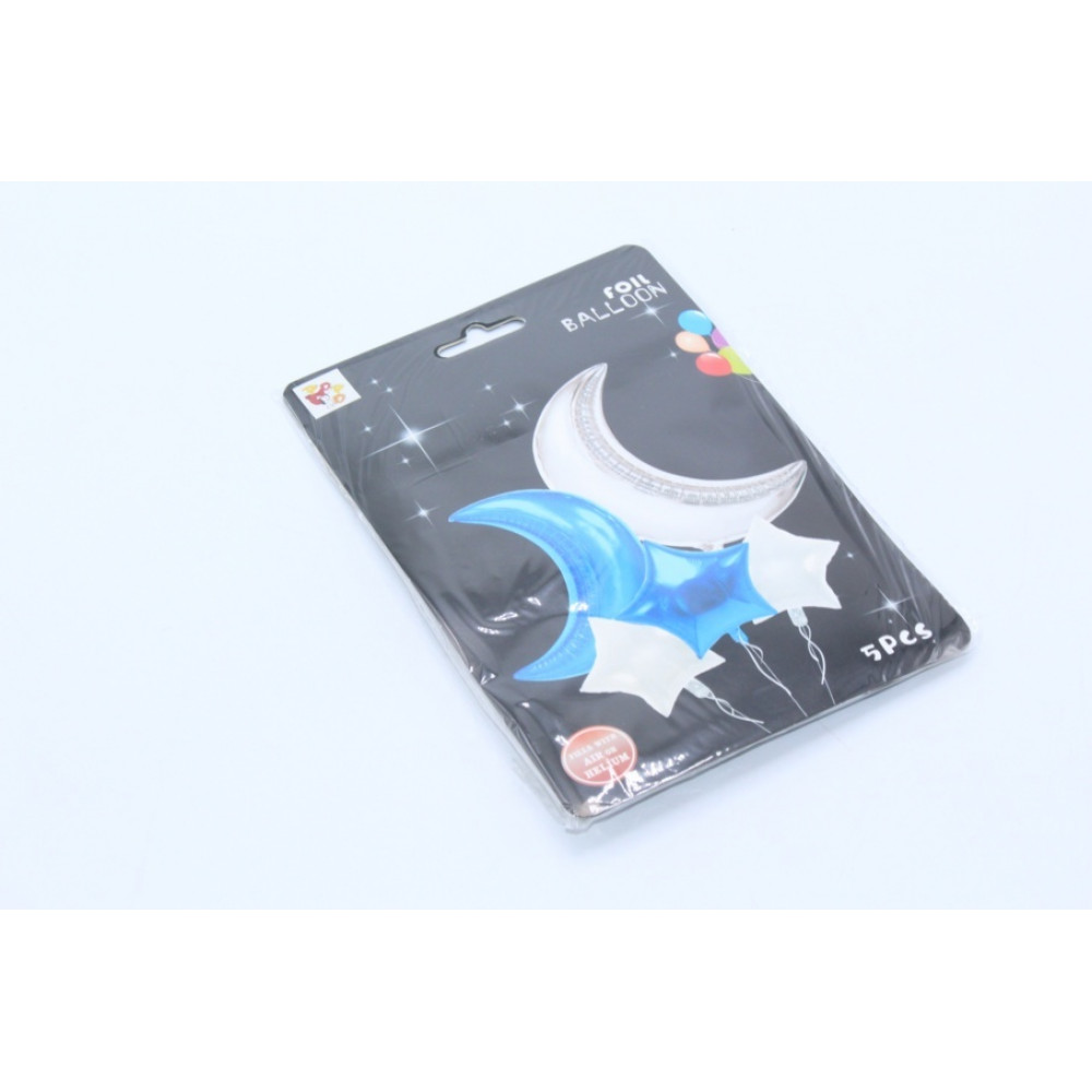 Փուչիկների հավաքածու ֆոլգա 5հ-ոց, լուսին աստղ