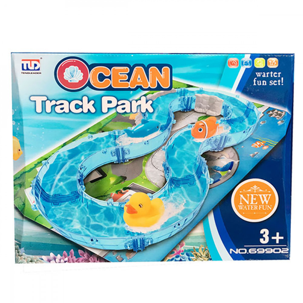 Մանկական ծովային երկաթուղային պարկ հավաքածու, գետակ