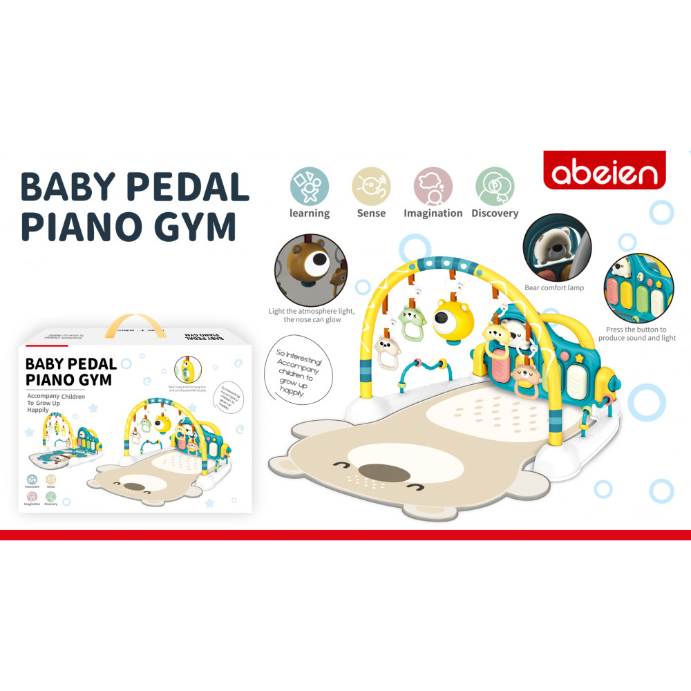 Մանկական գորգիկ արջուկ երաժշտական իր խաղային կամրջակով, խաղալիքներով