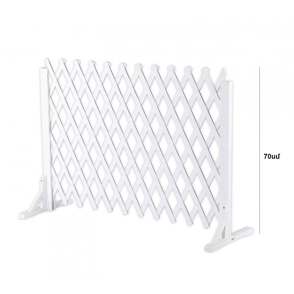 Փայտե սպիտակ ցանկապատ 70սմ-ոց բացվող փակվող