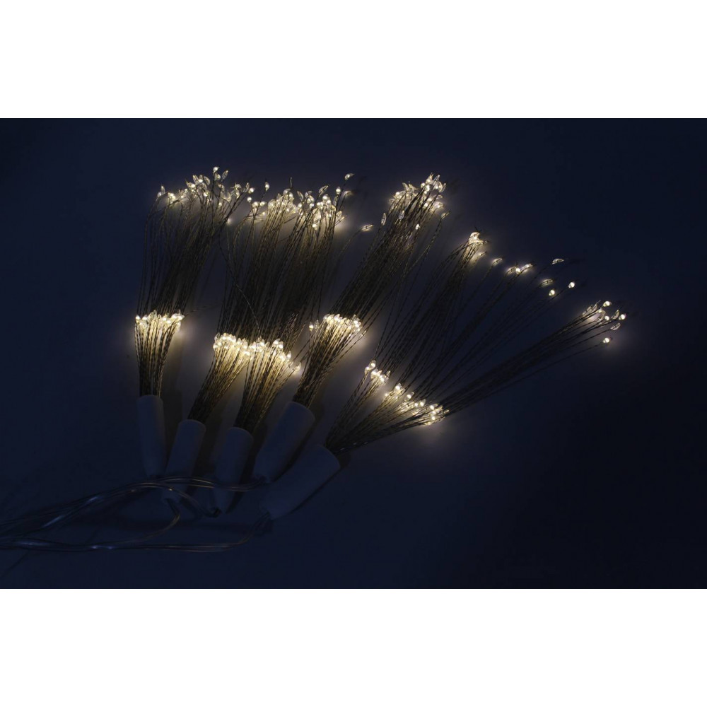 Լույս ամանորյա 500 լամպ LED, տաք սպիտա երանգ, արծաթե մետաղալար 3,5մ-ոց, բարձր և ցածր կախովի TS500L-5WW