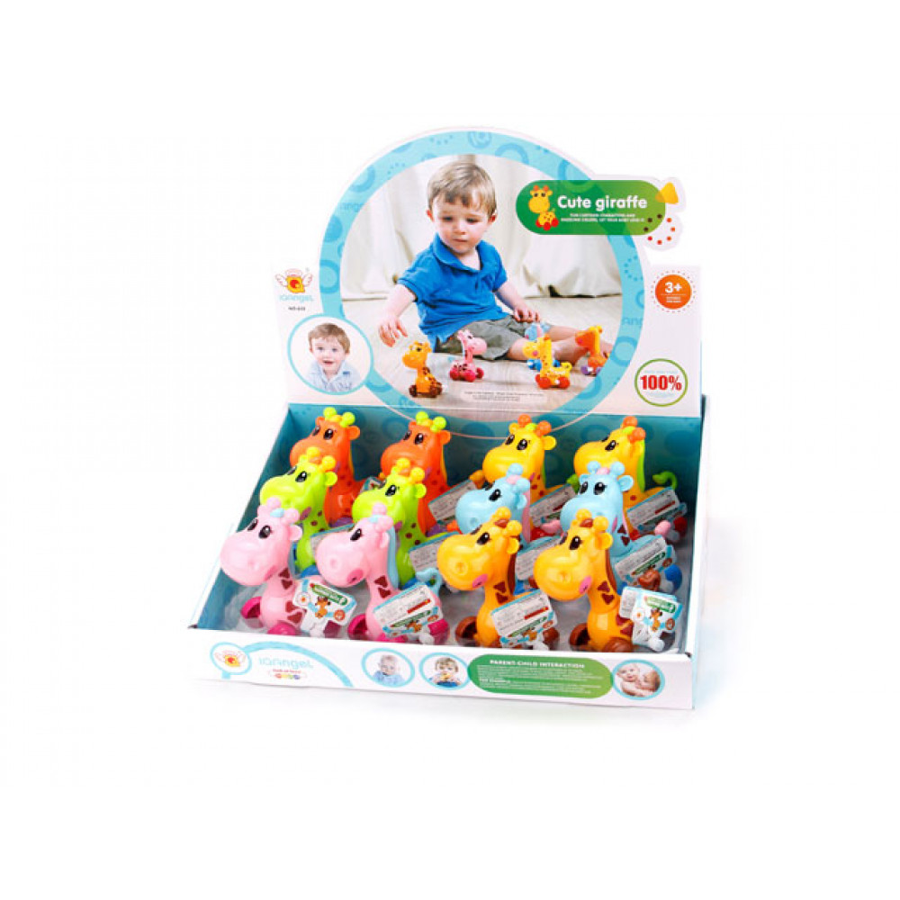 Խաղալիք 12հ-ոց տուփով ընձուղտ լարովի