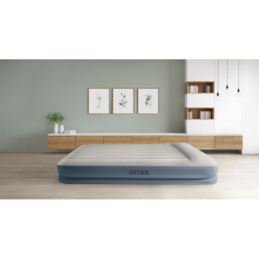 Փչվող մահճակալ INTEX -Pillow Rest 152*203*30 см