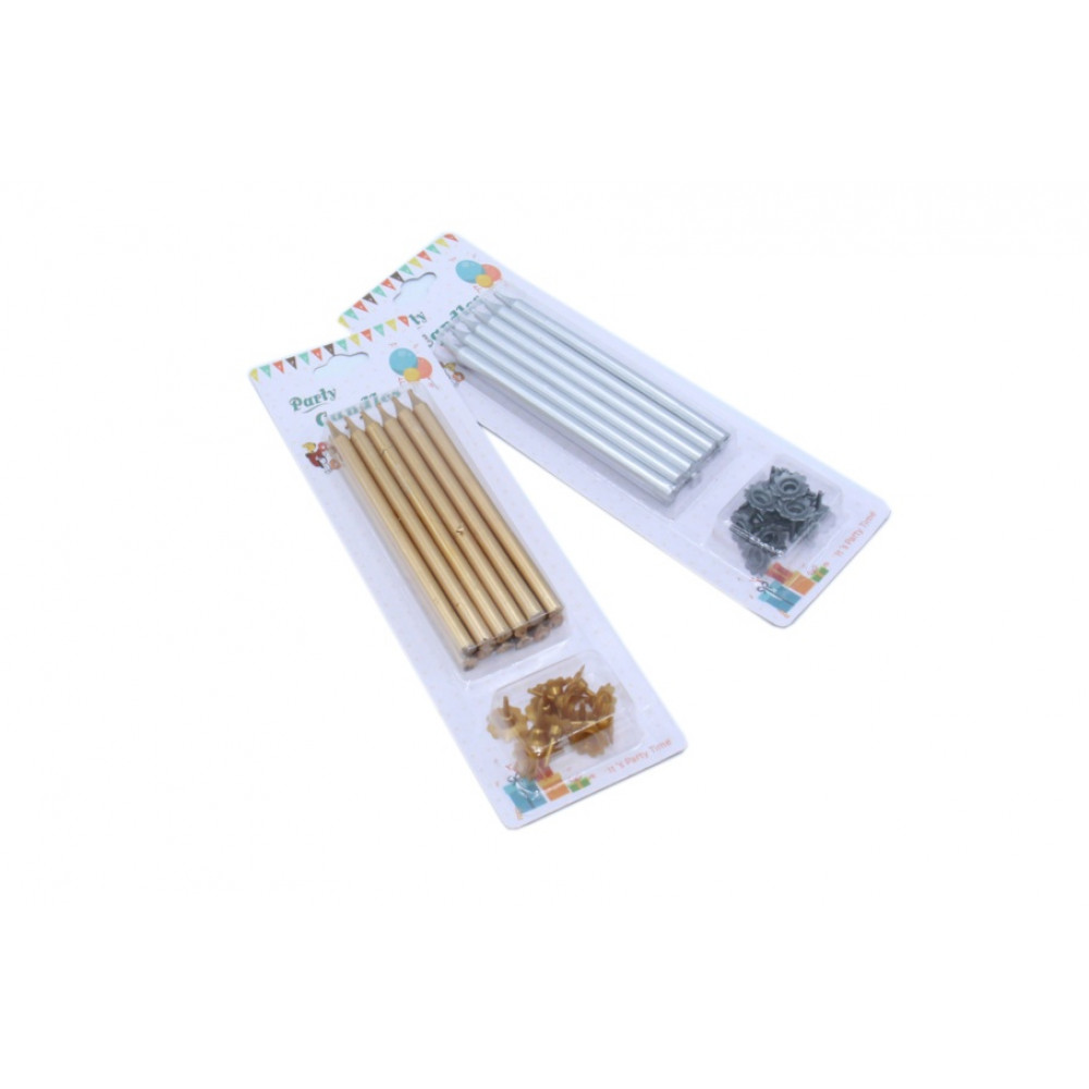 Մոմ ծննդյան լիստով, 12հ-ոց մատիտ արծաթե և ոսկե երանգներով