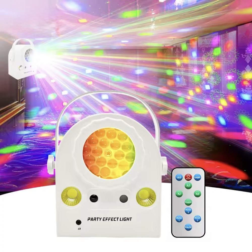 Լազերային LED լույս հեռակառավարման վահանակով