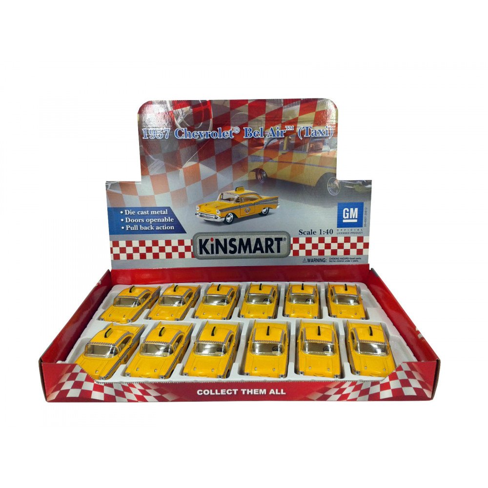 1:40 5'' 1957 Chevrolet Bel Air (taxi) 1 Dd