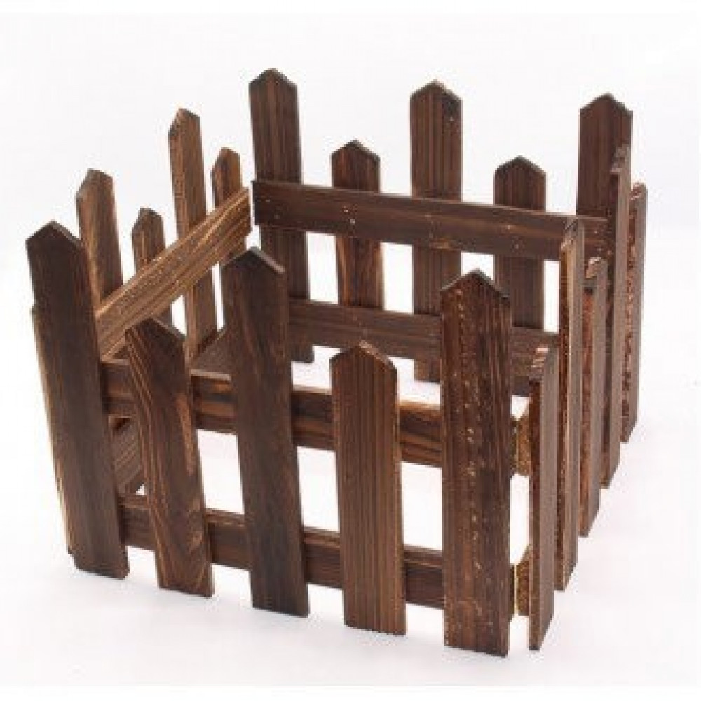 Ամանորյա փայտե ցանկապատ շականակագույն 20