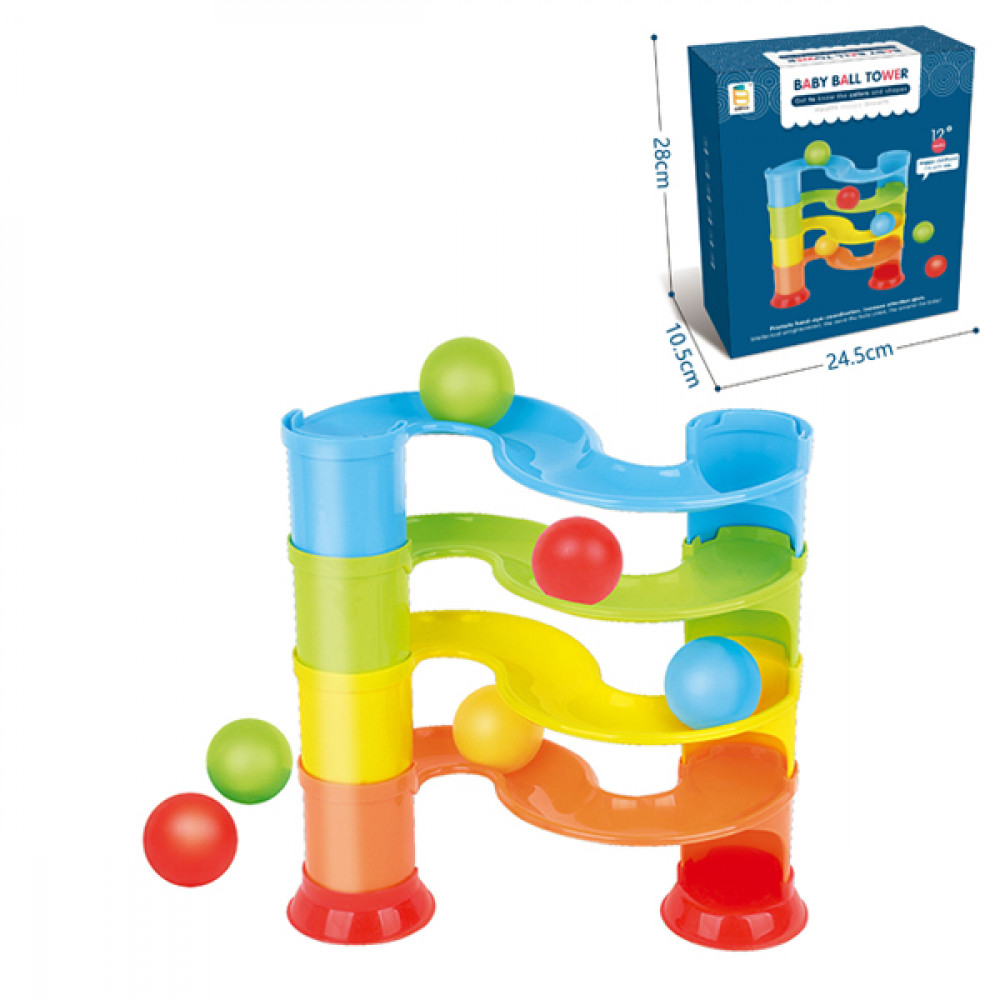 Խաղ սղարան իր գնդակներով 4մակարդակ ուղղու վրա