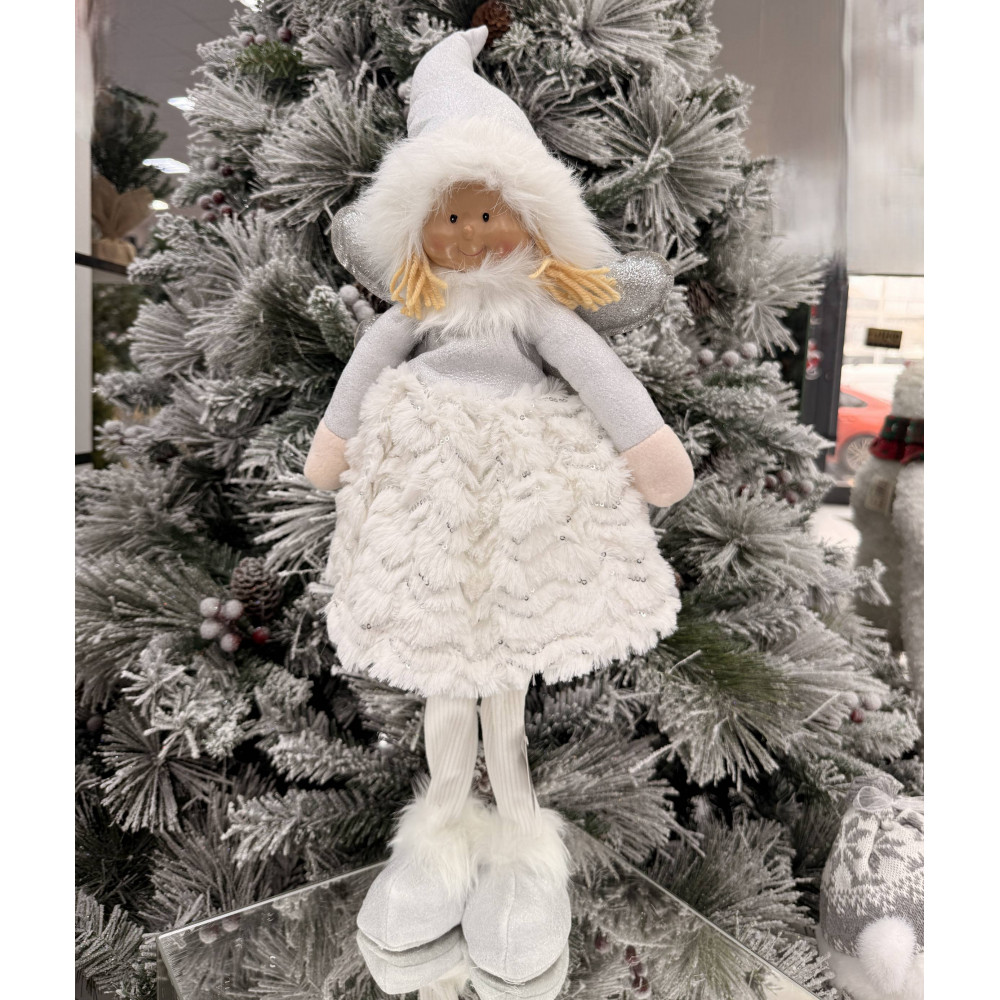 Ամանորյա զարդարանք տիկնիկ հրեշտակ կանգնած, 65սմ