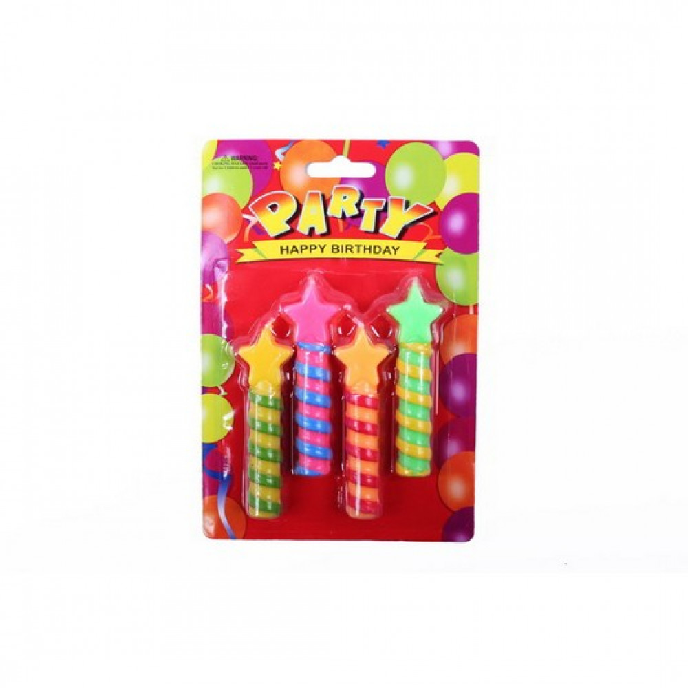 Մոմ լիստով 4հ-ոց փայտիկ աստղ