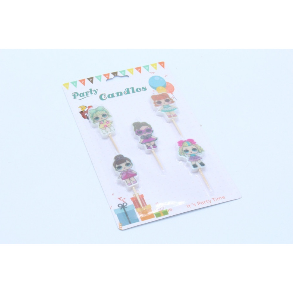 Մոմ ծննդյան լիստով, 5հ-ոց LOL տիկնիկ