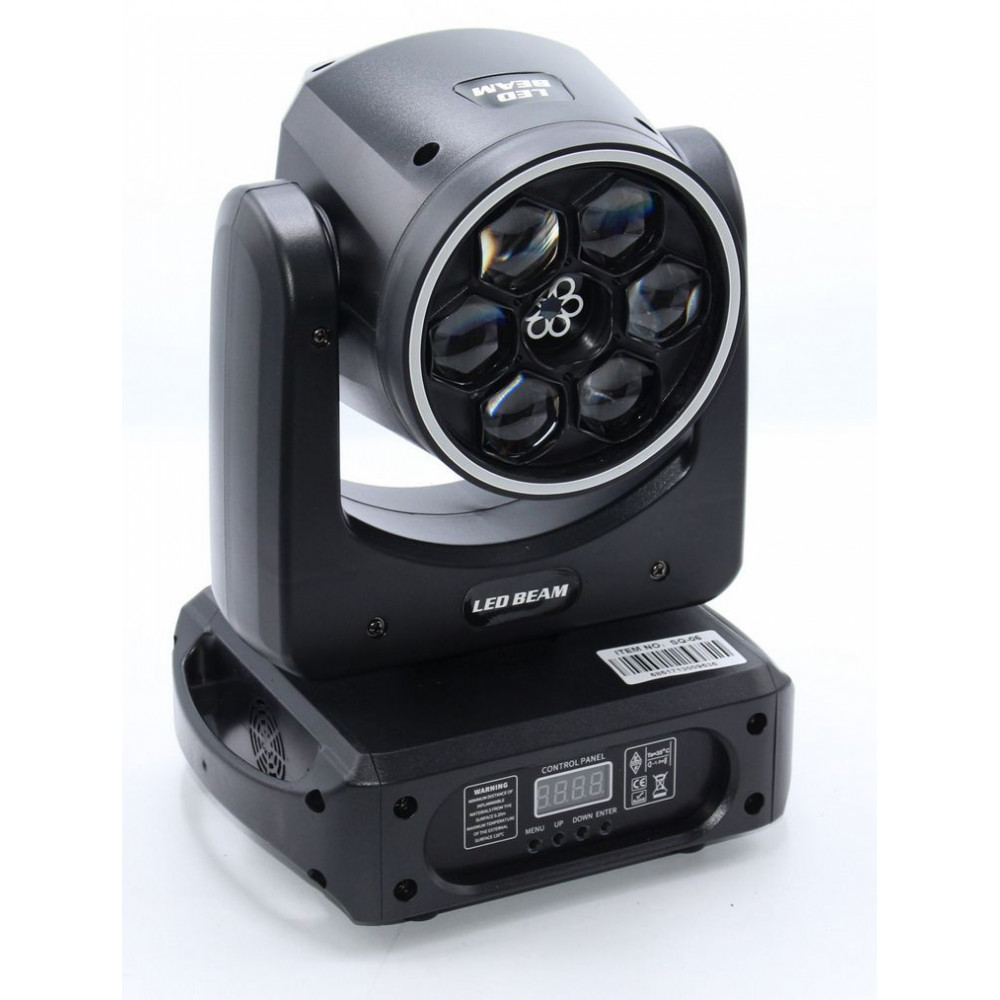 Բեմային առաստաղային 1գունդ լույս 6լեդ*10վ-ոց լամպ լազերային ճառագայթներով