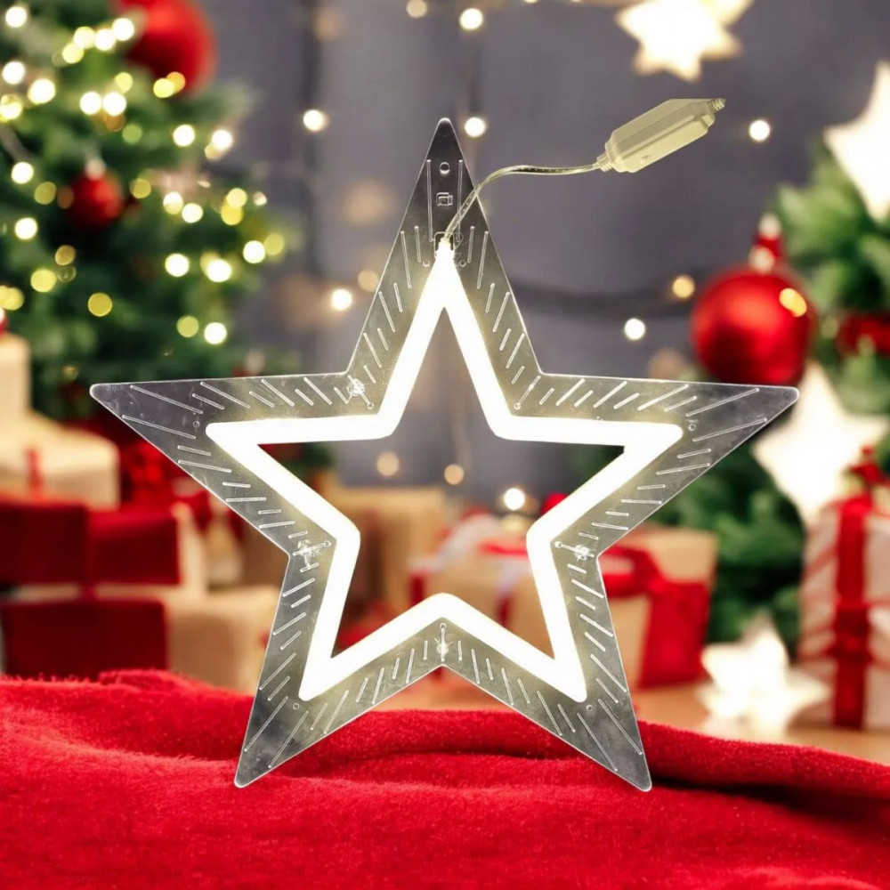 Ամանորյա աստղ լուսատու 50սմ-ոց գունագեղ Led լամպերով 220v փոփոխական ռեժիմով