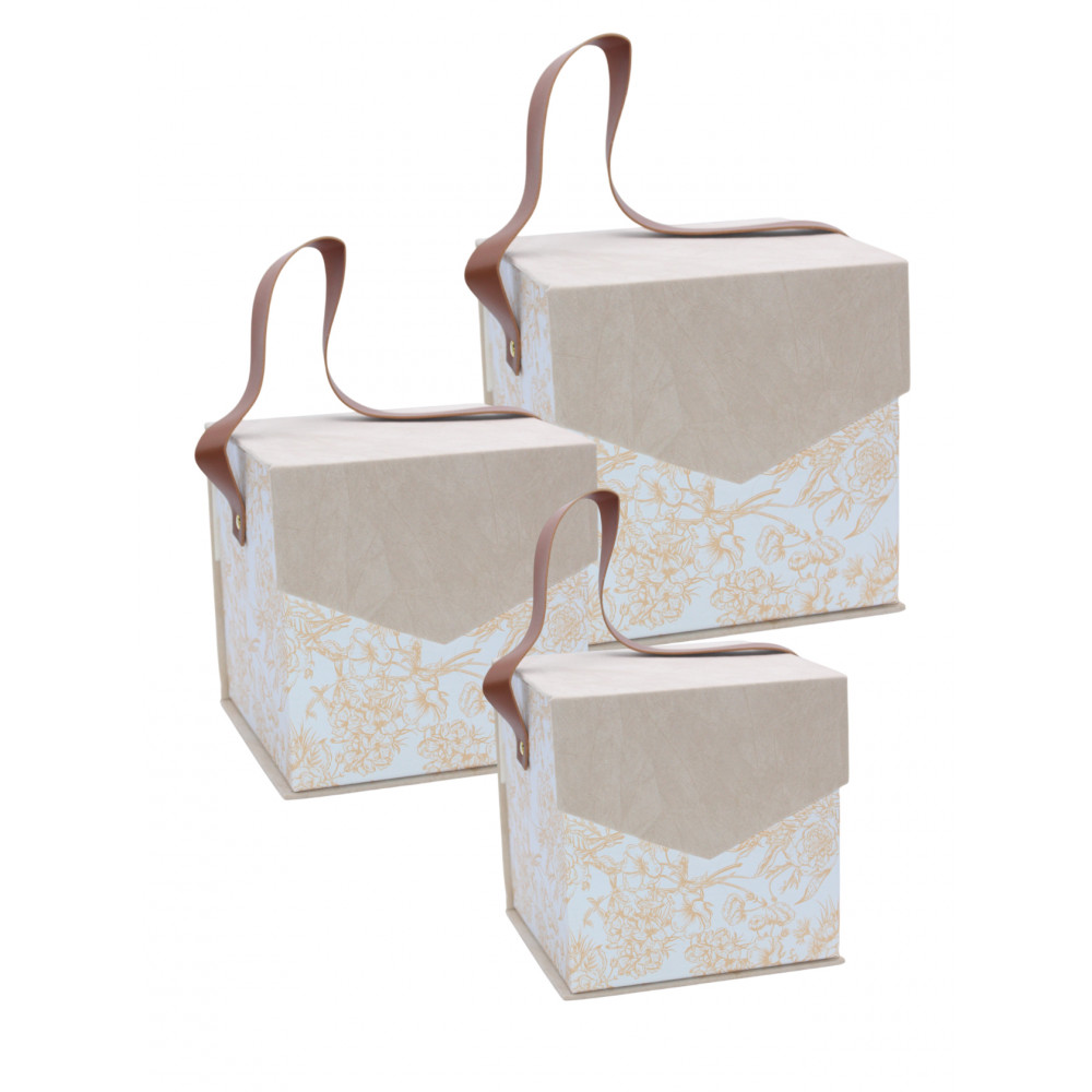 Նվերի տուփ պայուսակ 3հ-ոց, երկու գույնային երանգ