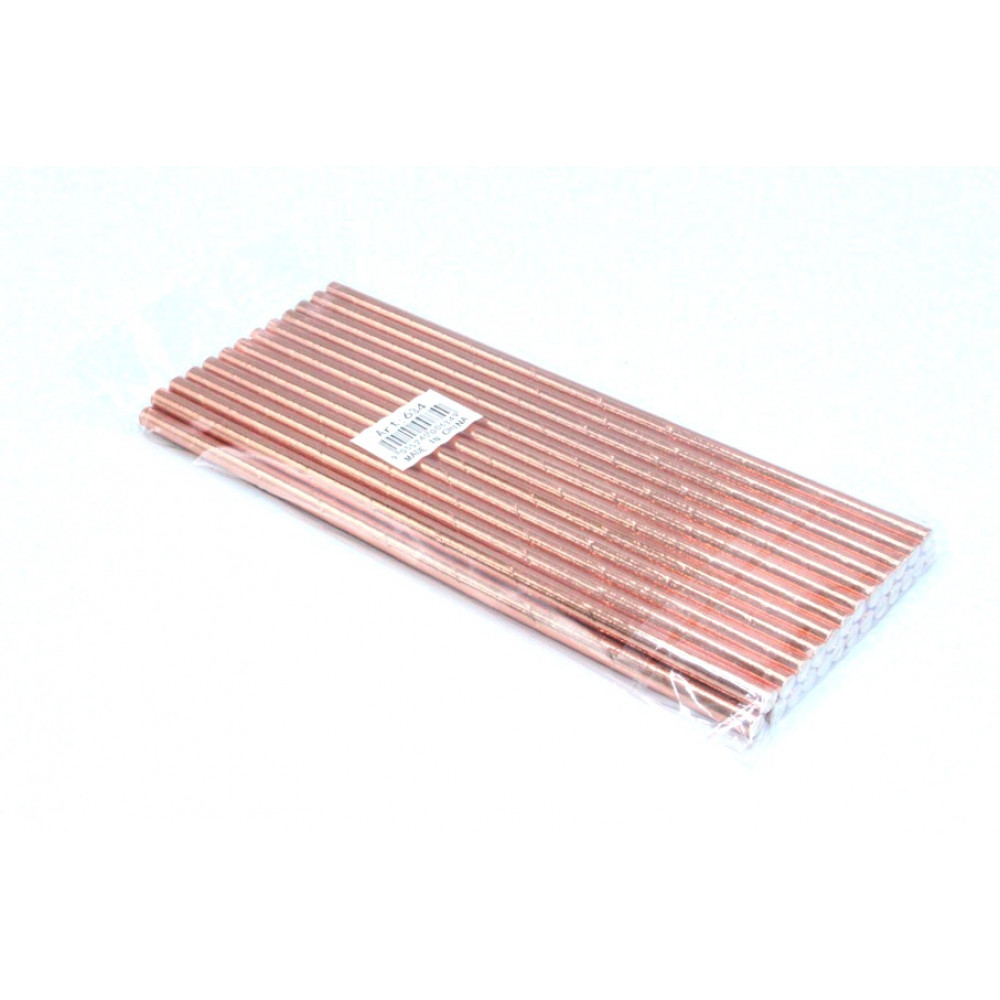 Հյութ ըմպելու ձողիկներ ռոզ գոլդ rose gold 25հ-ոց 20սմ-ոց