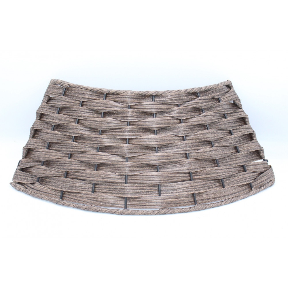 Ամանորյա տոնածառի ոտքի զարդարման կիսակոր շրջանակ 40*58*18սմ PP նյութից, սուրճի գույն