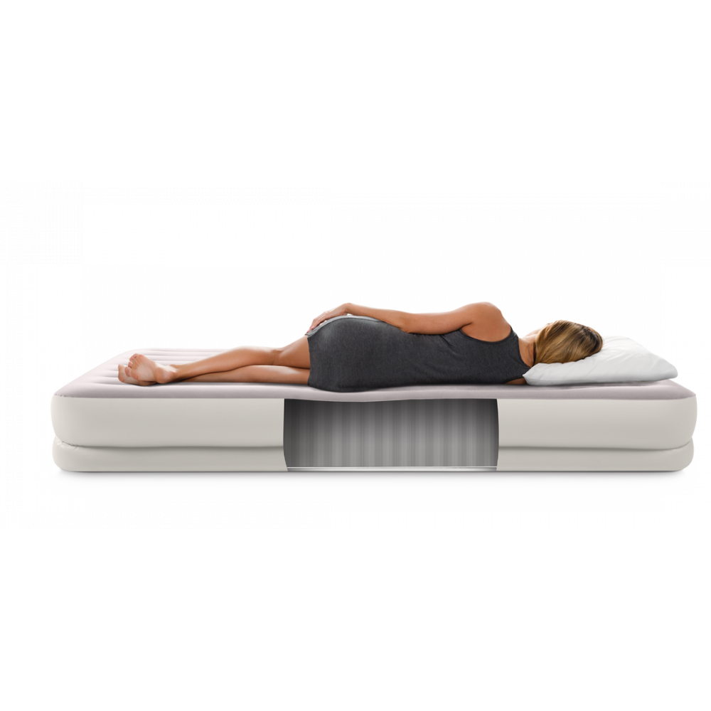 Փչովի մահճակալ INTEX - Prestige Mid-Rise USB-ով, 152*203*30սմ մինչև 272կգ