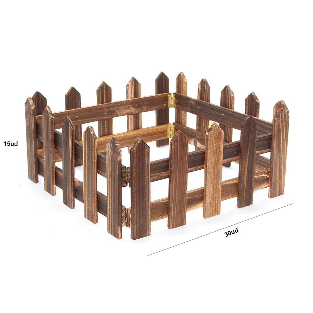 Ամանորյա փայտե ցանկապատ շականակագույն 15*120սմ-ոց