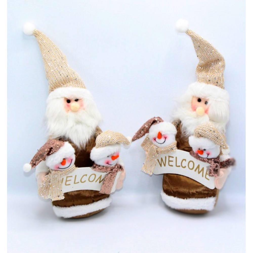 Փափուկ խաղալիք 31սմ ձմեռ պապ, ձնեմարդ