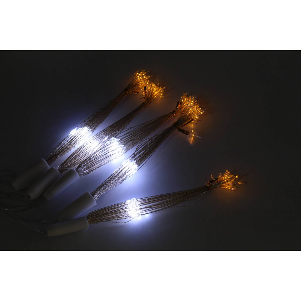 Լույս ամանորյա 500 լամպ սպիտակ ոսկեգույն երանգ պղնձե մետաղալար 3,5մ-ոց բարձր և ցածր կախովի TS500L-5WG