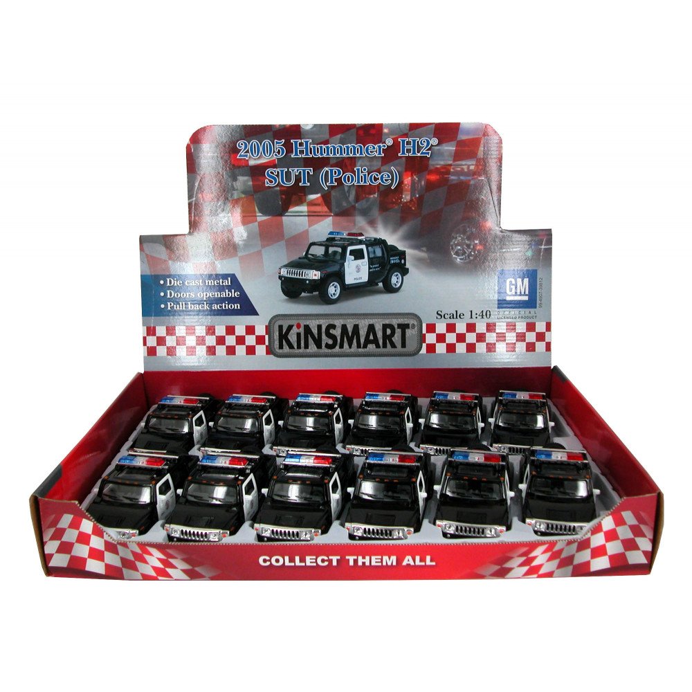 5'' 2005 Hummer H2 P/b (police) 12 Pcs Per Display Box