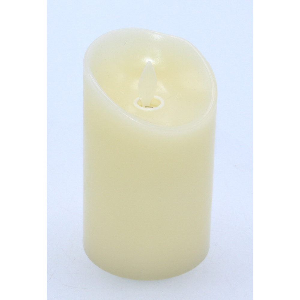 Մոմ 1հ-ոց տուփով պլաստիկ, էլ․մարտկոցով սնուցմամբ տաք լույս (պարաֆին) դեկոր 7.5*12.5սմ