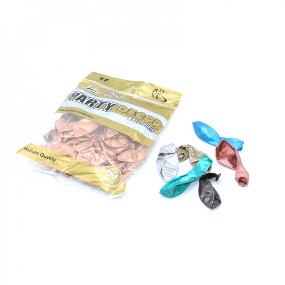 Փուչիկ 50հ-ոց տուփով YF Hao Bo 16գույն Chrome Balloon 2.8գր 30սմ-ոց