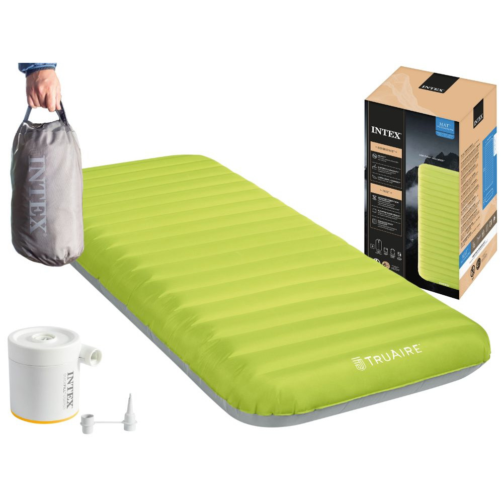 Փչովի ներքնակ Intex 76x191x17 սմ «Truaire Outdoor Camping», մինչև 136 կգ