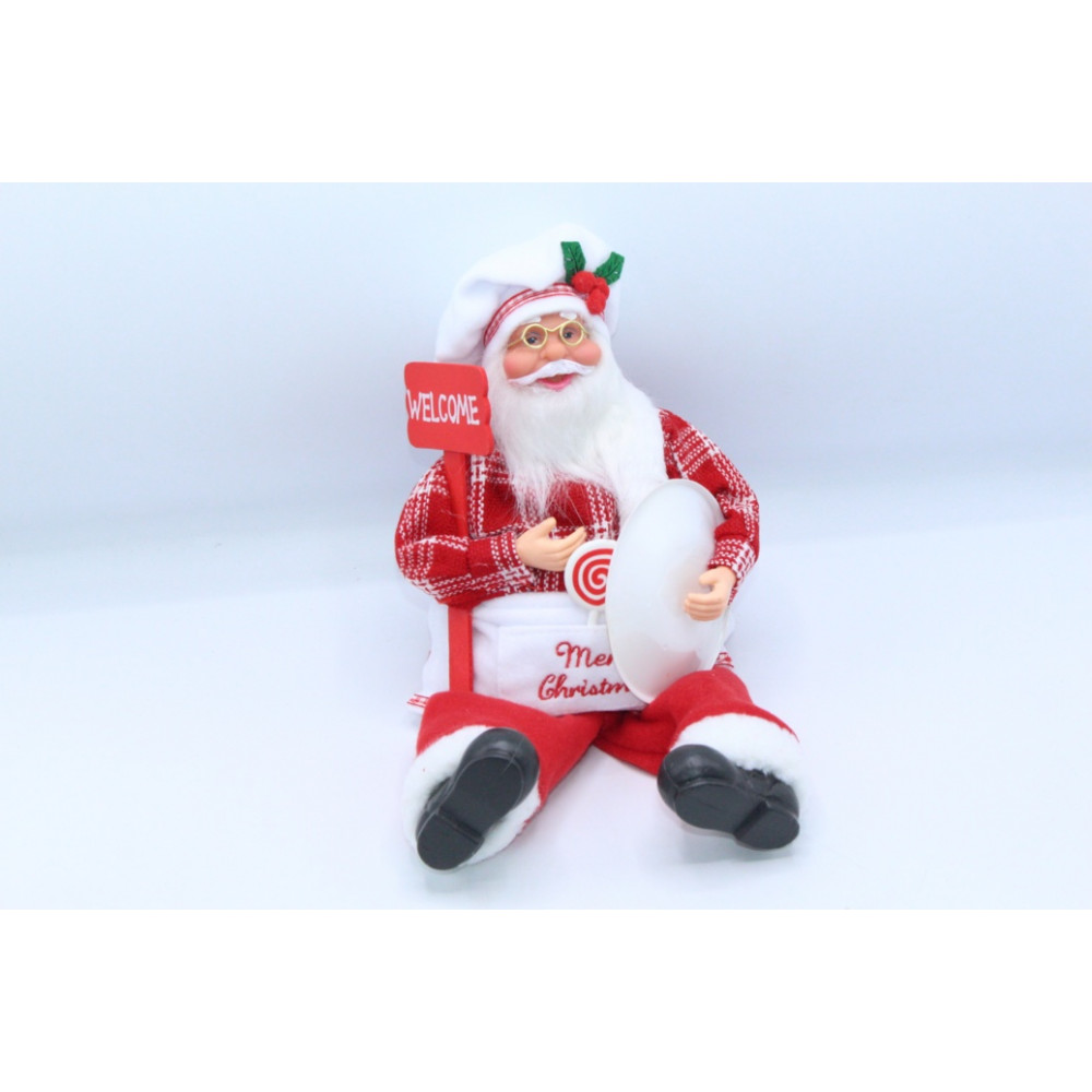 Ձմեռ պապ խոհարար 17սմ-ոց, նստած