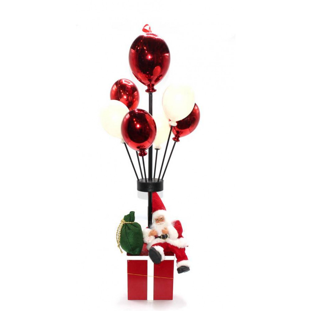 Ամանորյա զարդարանք 80սմ-ոց օդապարիկ փուչիկներով ձմեռ պապ