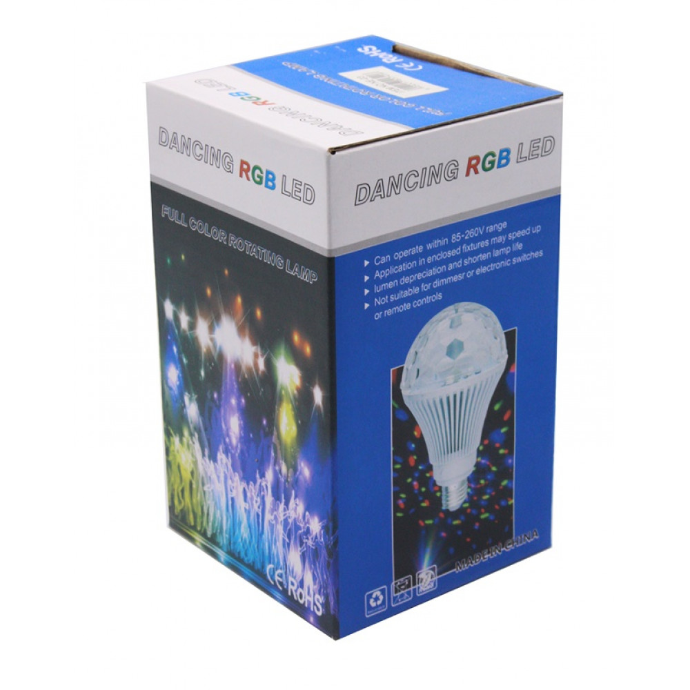 Լամպ լույս դիսկո փոքր RGB LED 3w / LED BALL