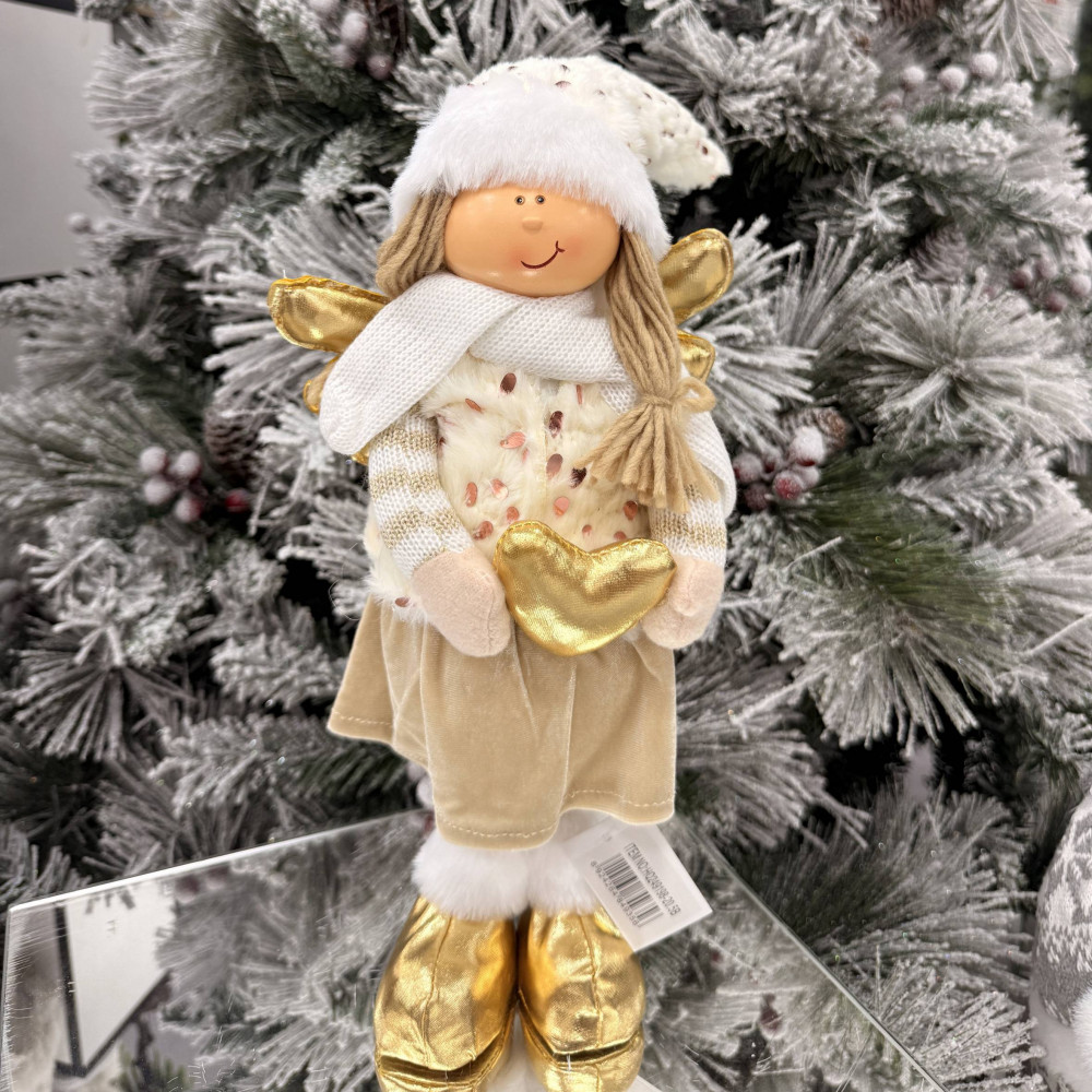 Ամանորյա զարդարանք տիկնիկ հրեշտակ կանգնած, 52սմ